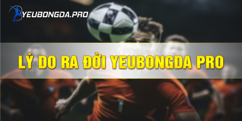 Lý do ra đời Yeubongda Pro